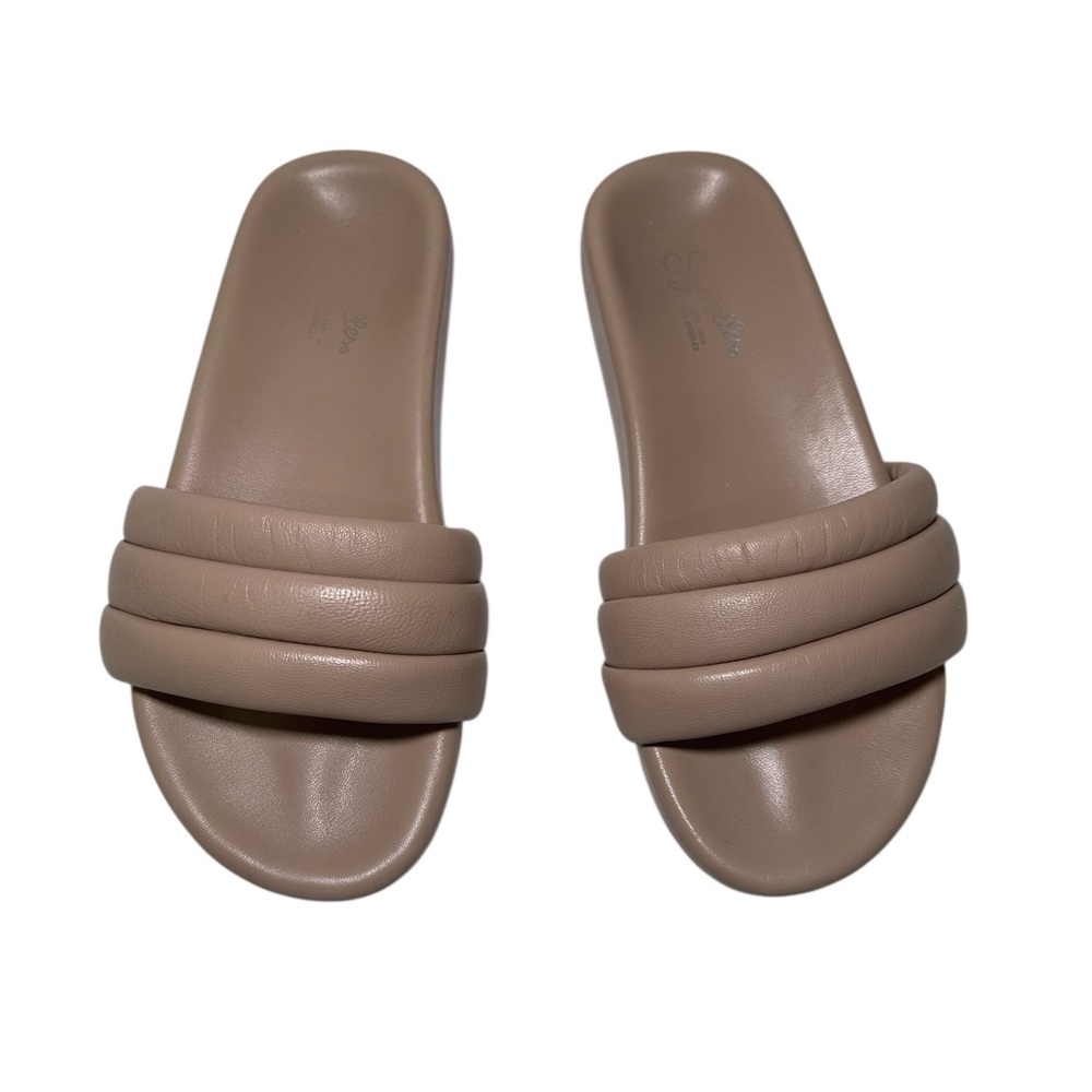 Seychelles Tan Slide Sandals